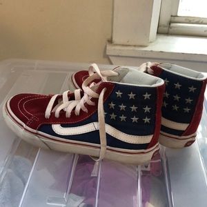 Vans Sk8-hi- Studded American Flag pattern
